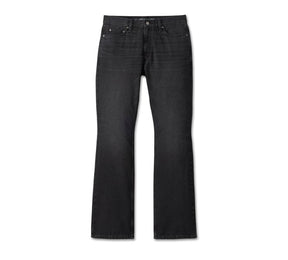 Harley-Davidson Men's Bootcut Jean - Denim Washed Black