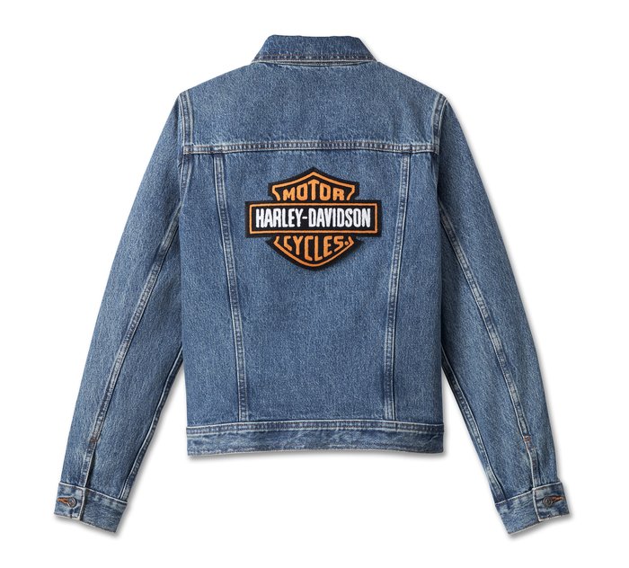 Harley-Davidson Women's Essential Bar & Shield Denim Jacket - Medium Indigo
