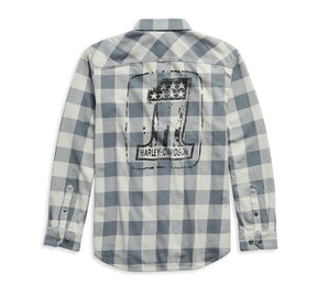 Harley-Davidson Men's #1 Logo Plaid Shirt