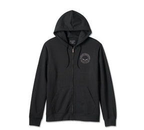 Harley-Davidson Men's Willie G Skull Zip-Up Hoodie