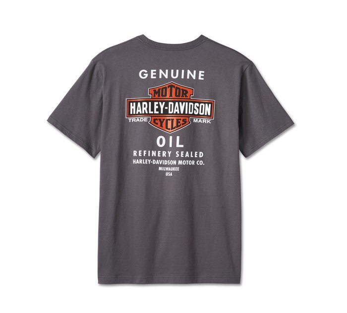 Harley-Davidson Men's Oil Can Tee - Blackened Pearl