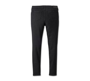 Harley-Davidson Women's High Rise Skinny Jeans - Black Denim