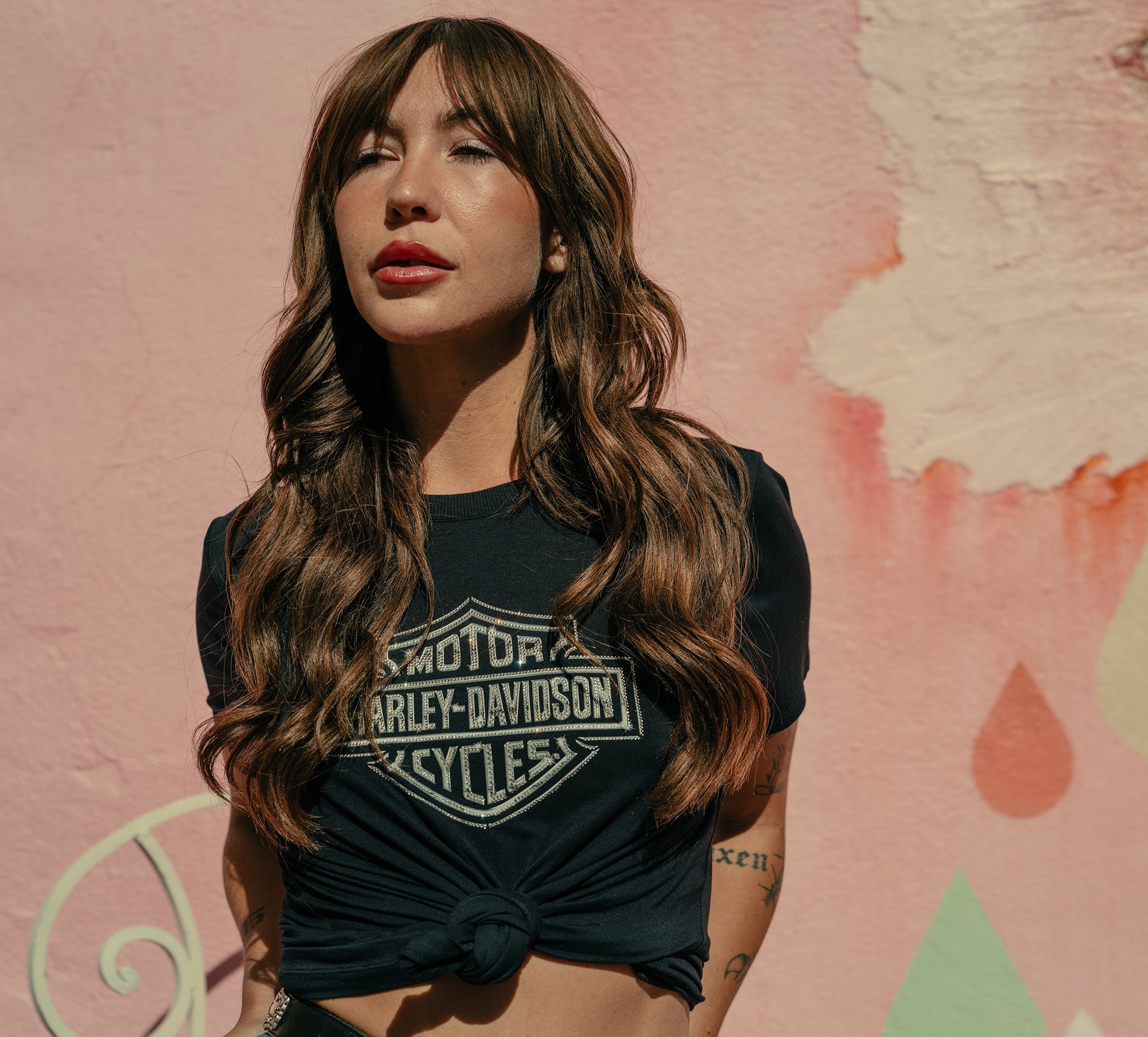 Harley-Davidson Women's Essential Bling Crew Neck Tee