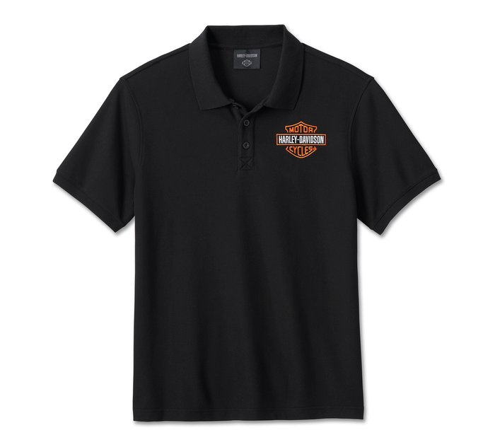 Harley-Davidson Men's Bar & Shield Polo Shirt - Harley Black