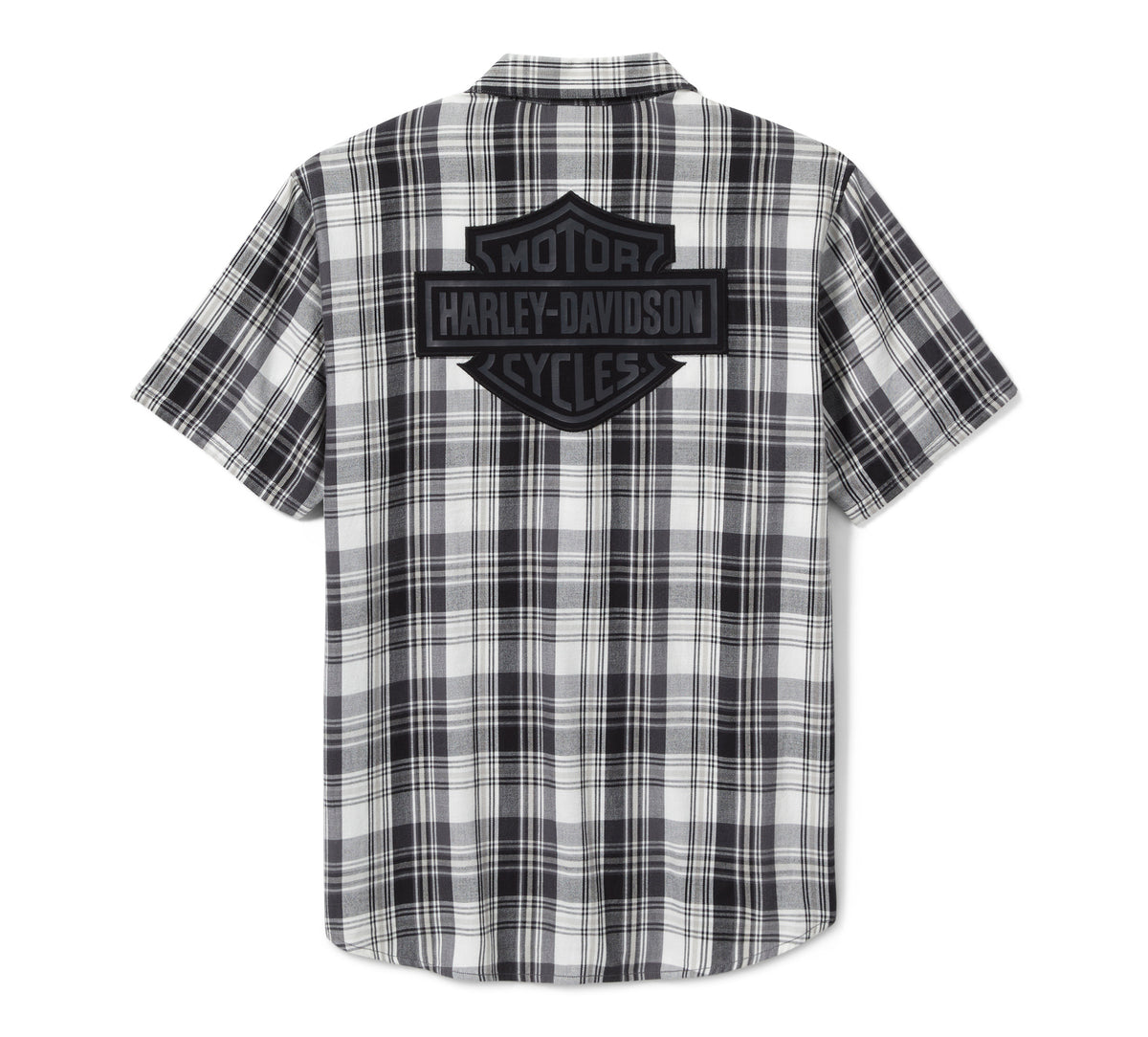 Harley-Davidson Bar & Shield Plaid Shirt - Ghost Grey & Asphalt