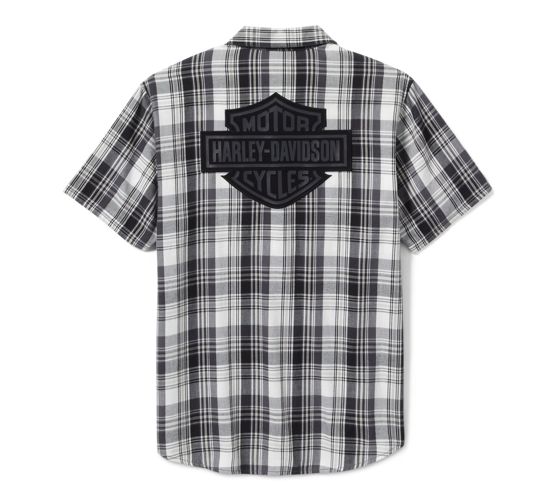 Harley-Davidson Bar & Shield Plaid Shirt - Ghost Grey & Asphalt