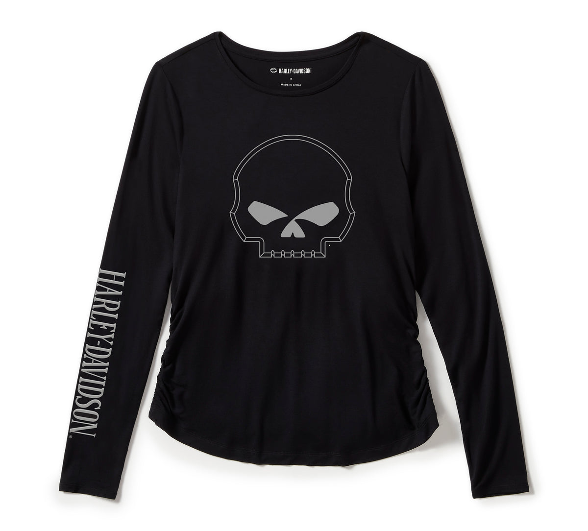 Harley-Davidson H-D Women's Willie G™ Skull Long Sleeve Raglan Top