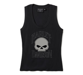 Harley-Davidson Women's Willie G™ Skull Ribbed Tank