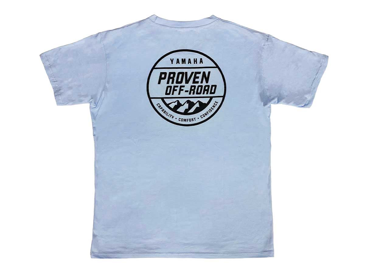 YAMAHA PROVEN OFF-ROAD SHORT SLEEVE TEE PALE BLUE