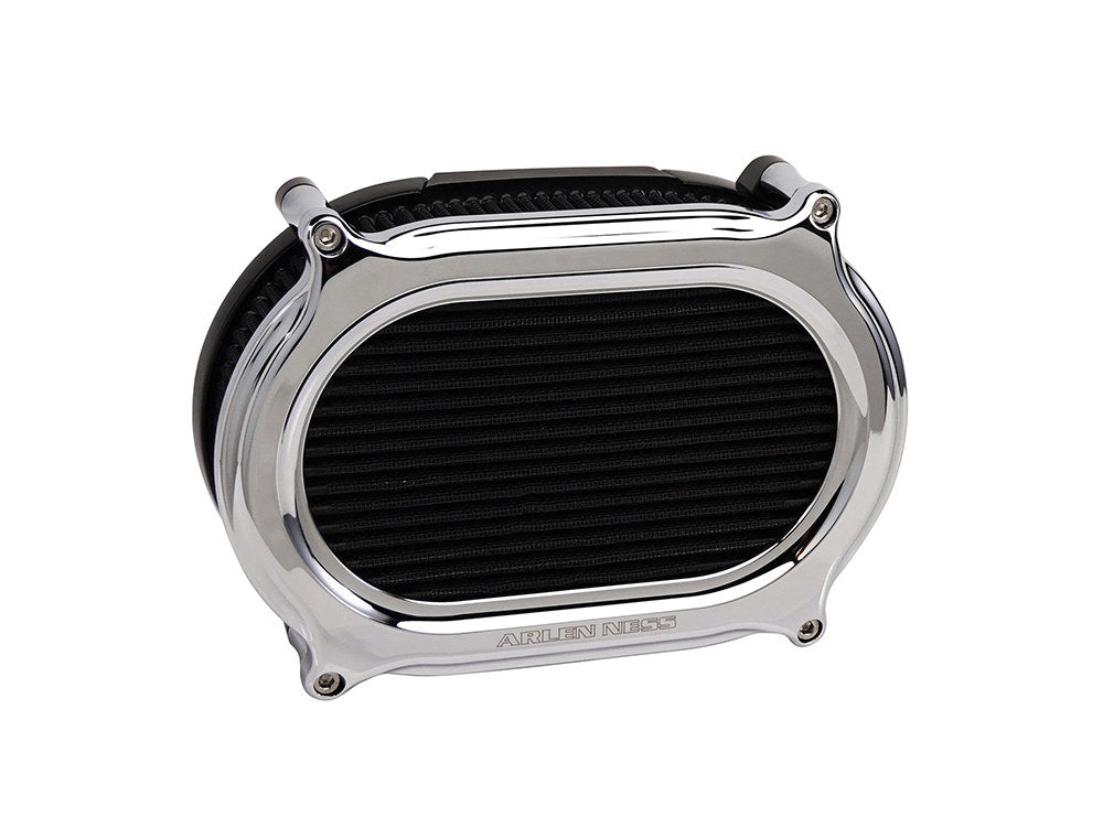 Arlen Ness - Stage 2 Oval Performance Air Cleaner Upgrade Kit – Chrome
