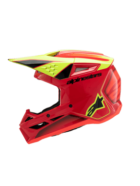 Alpinestars 2025 SM3 Youth Fray Red Yellow Black MX Helmet CL