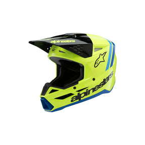 CL Alpinestars 2025 SM-3 Youth Radium Helmet - Fluro Yellow/Black/Blue