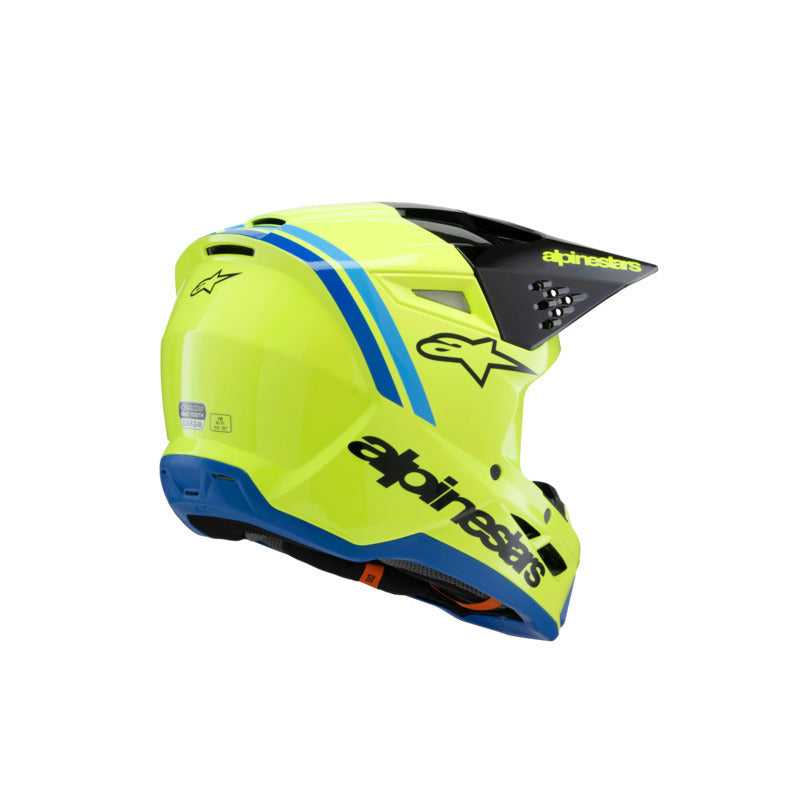 CL Alpinestars 2025 SM-3 Youth Radium Helmet - Fluro Yellow/Black/Blue