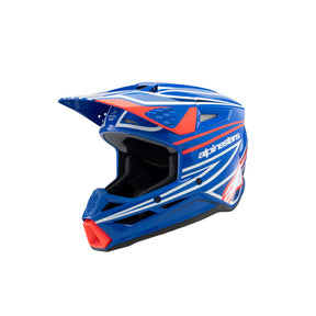 CL Alpinestars 2025 SM-3 Youth Wurx Helmet  - Blue/Red/White/Black