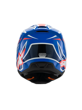 Alpinestars 2025 SM-3 Youth Wurx Helmet  - Blue/Red/White/Black CL