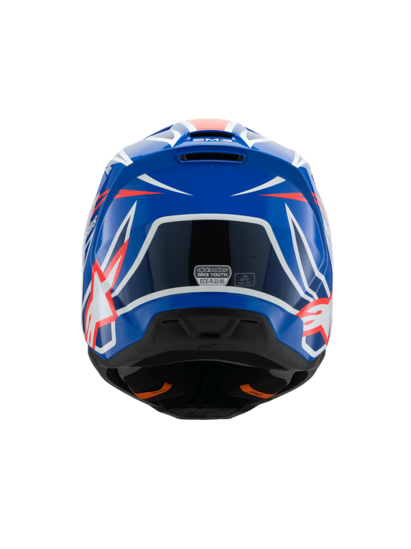 Alpinestars 2025 SM-3 Youth Wurx Helmet  - Blue/Red/White/Black CL