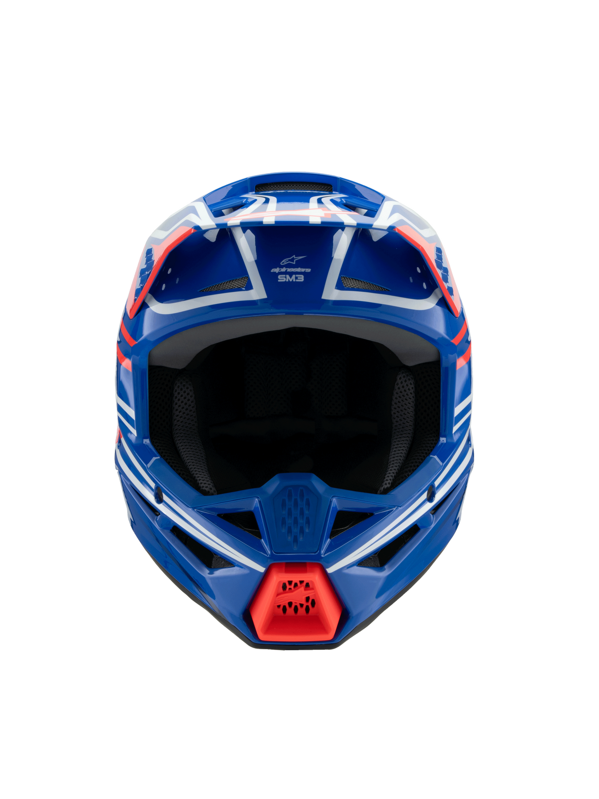 Alpinestars 2025 SM-3 Youth Wurx Helmet  - Blue/Red/White/Black CL