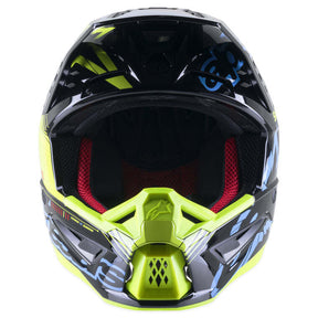 Alpinestars SM5 Action Helmet - Black/Cyan/Yellow CL