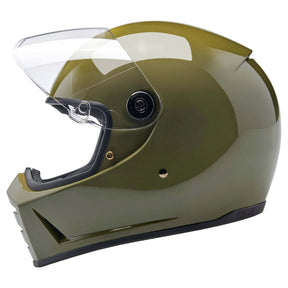 Biltwell Lane Splitter  Helmet - Gloss Olive Green