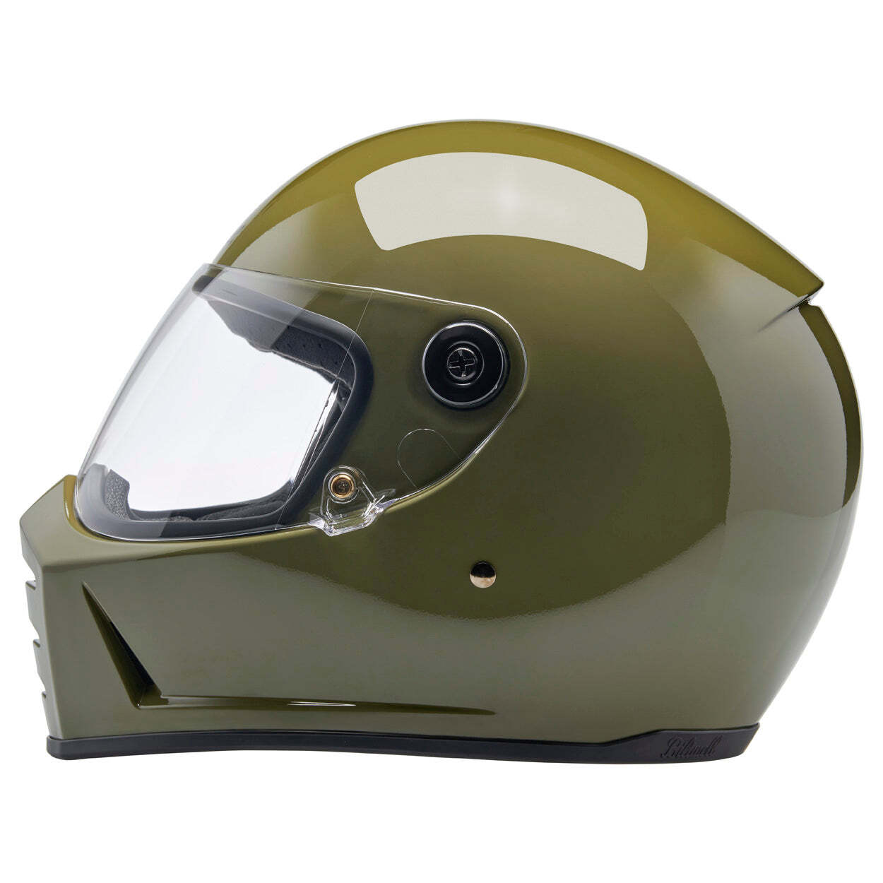 Biltwell Lane Splitter  Helmet - Gloss Olive Green