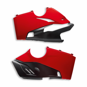 Ducati Racing Exhaust Lower Fairings Set -Red