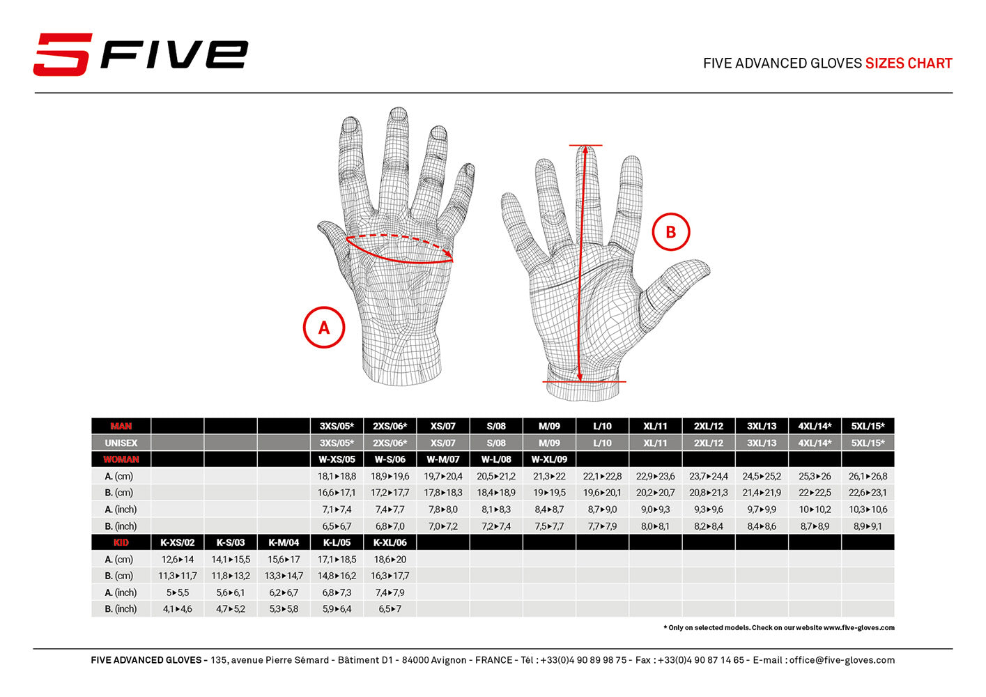 FIVE GLOVE RFX4 EVO BLACK