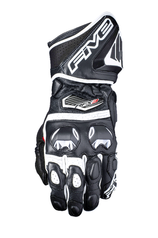 Five RFX-3 Motorcycle Gloves - Black/White CL