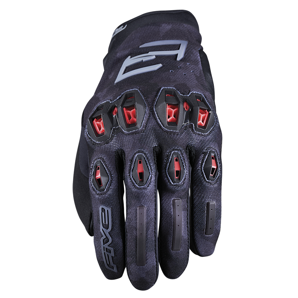 Five Gloves Stunt Evo 2 Camo Black/Red