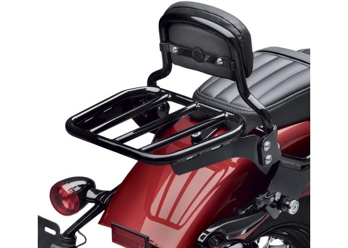 Harley-Davidson Sport Luggage Rack for HoldFast Sissy Bar Upright - Gloss Black