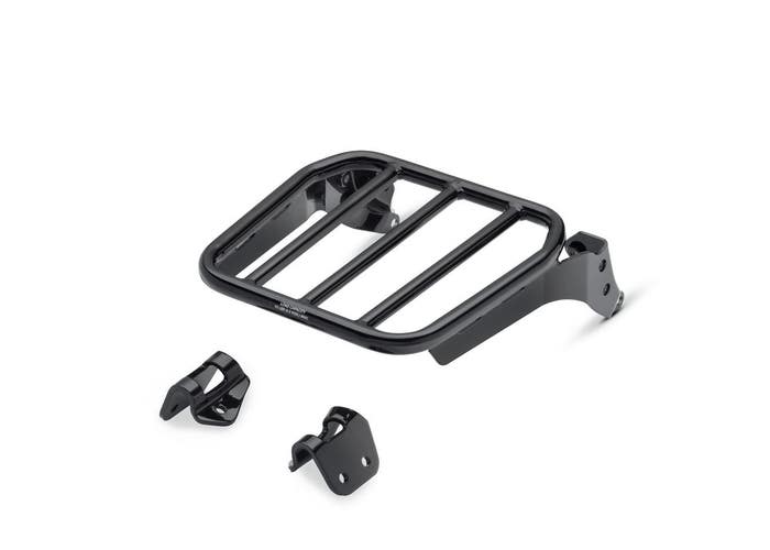 Harley-Davidson Sport Luggage Rack for HoldFast Sissy Bar Upright - Gloss Black