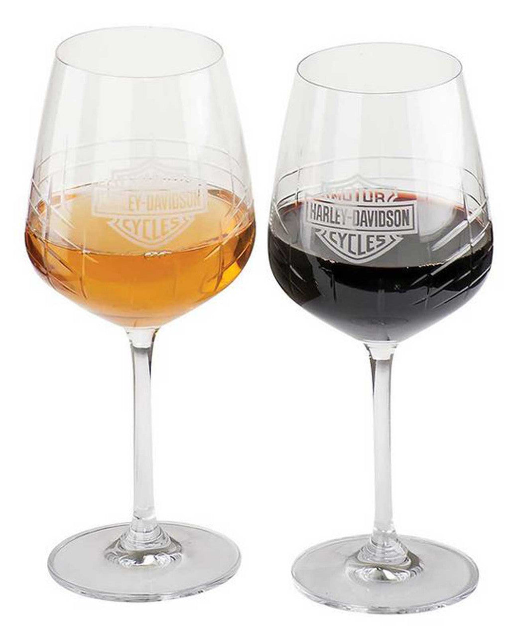 Harley-Davidson Crystal Wine Glass Set