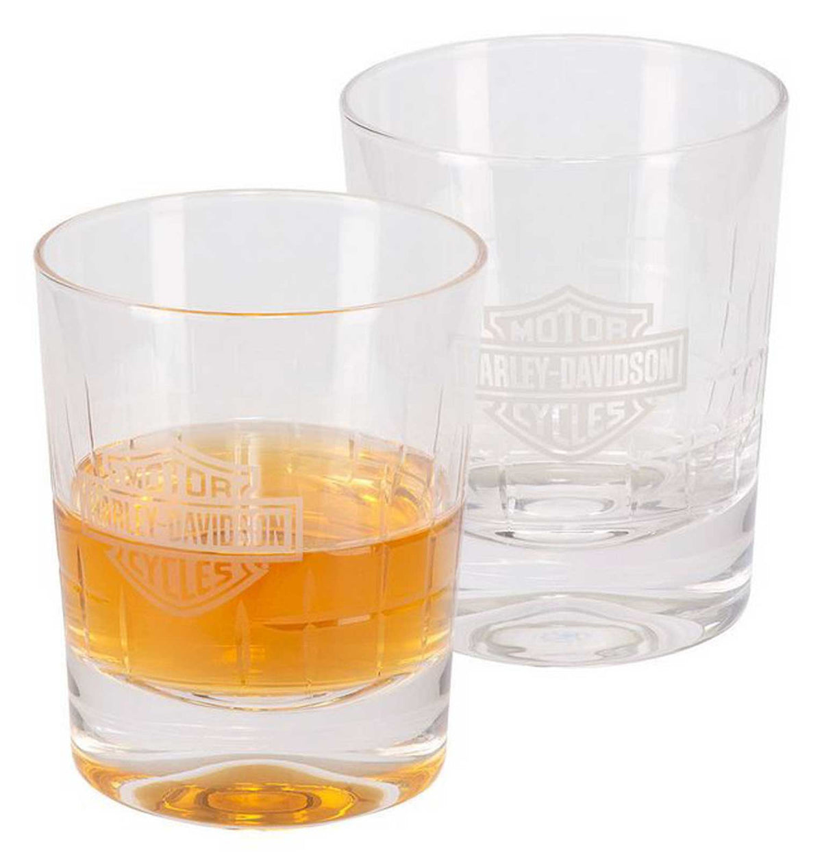 Harley-Davidson Crystal Double Old Fashion Set