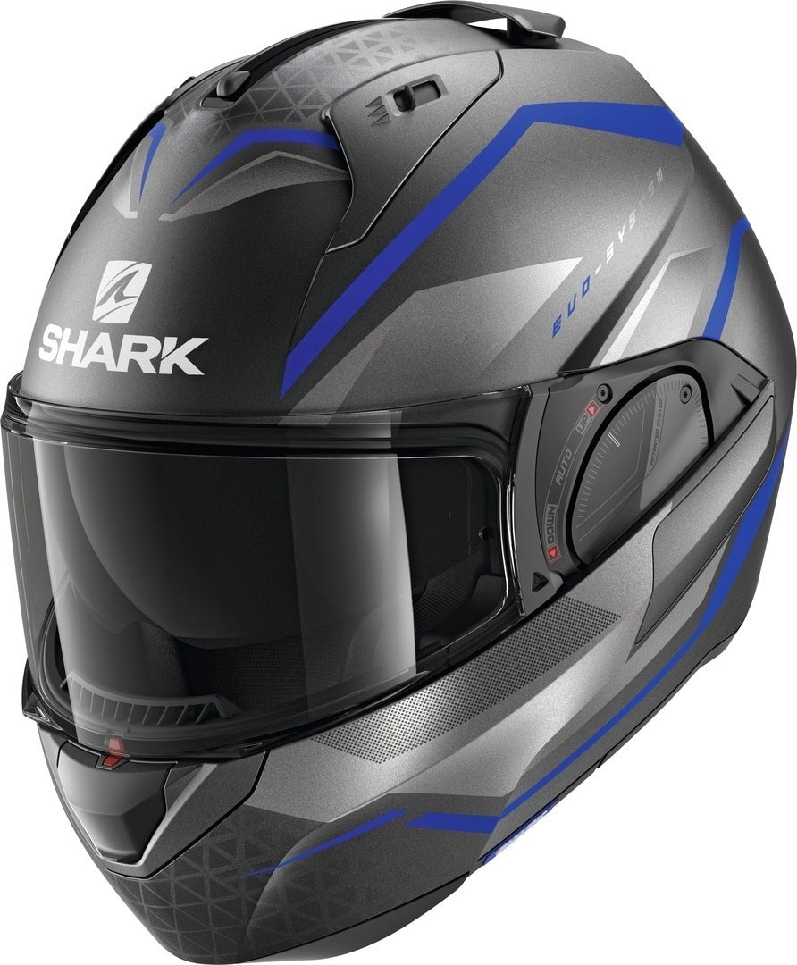 CL Shark Evo ES Yari Modular Helmet - Anthracite/Blue/Silver