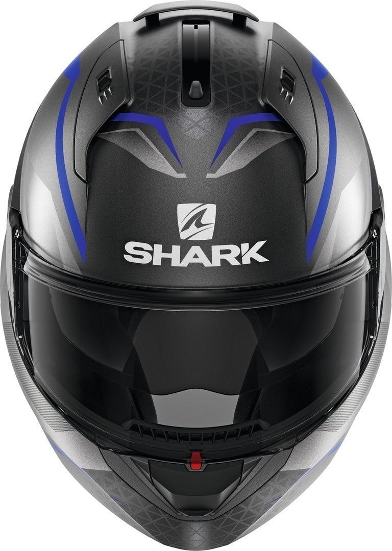 Shark Evo ES Yari Modular Helmet - Anthracite/Blue/Silver CL