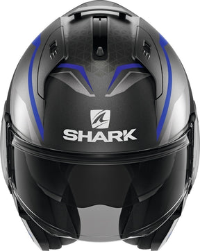 CL Shark Evo ES Yari Modular Helmet - Anthracite/Blue/Silver