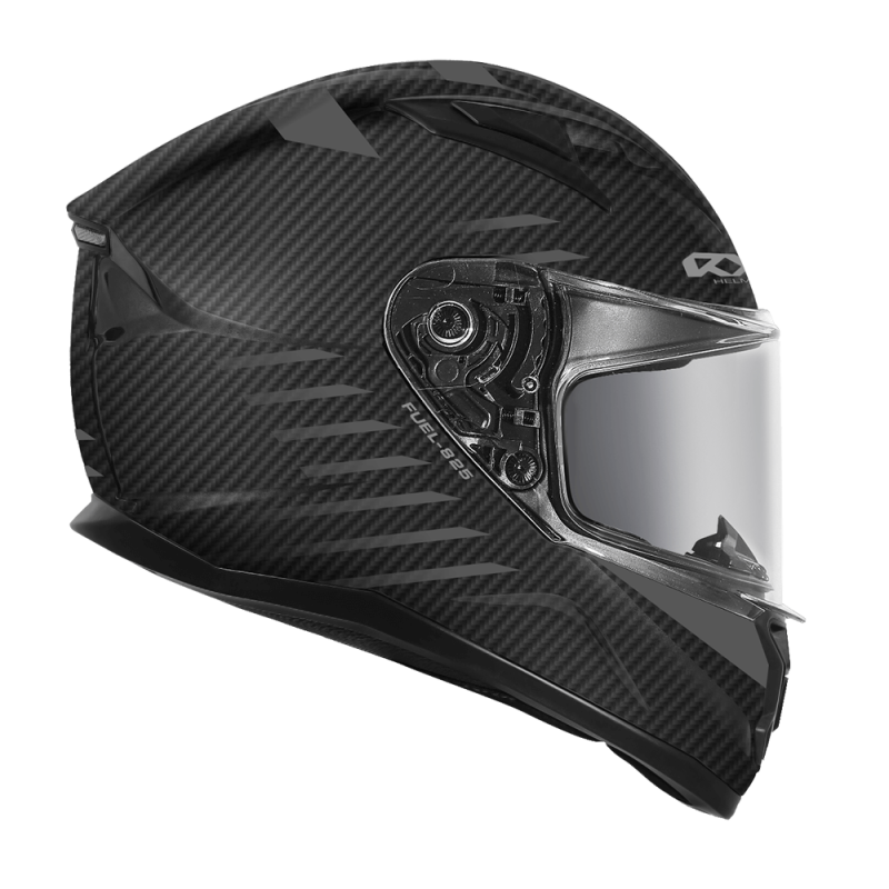 RXT Street 2 Fuel Full-Face Helmet - Matt Carbon Black/Silver