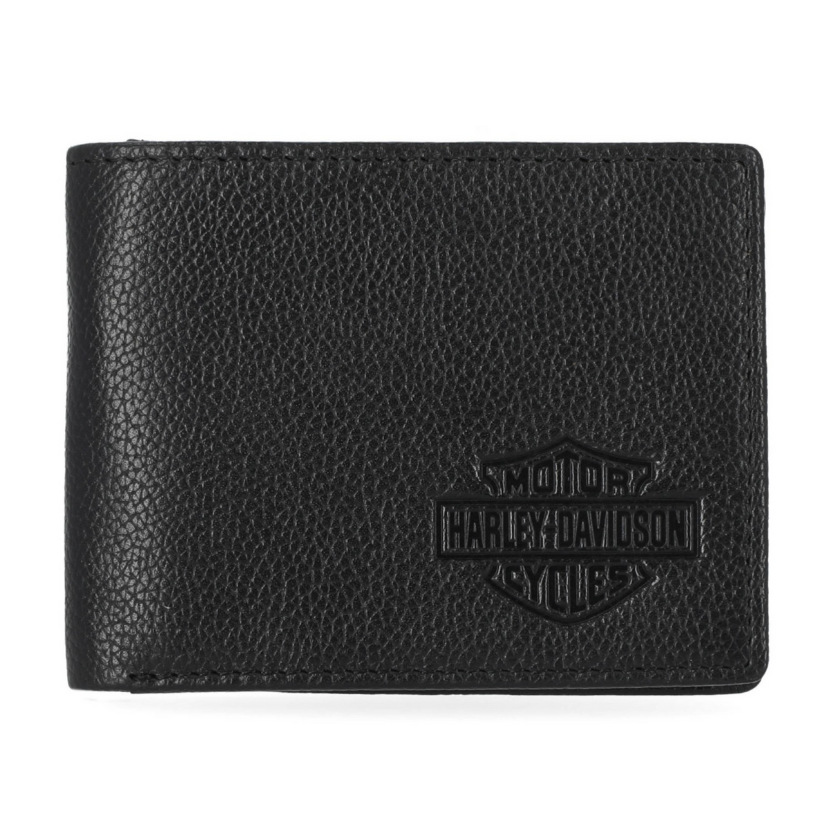 Harley-Davidson CLASSIC LEATHER B&S Passcase - BLACK