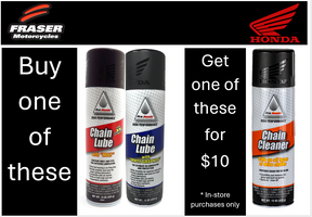 Honda Chain Cleaner and Lube Deal (Moly)