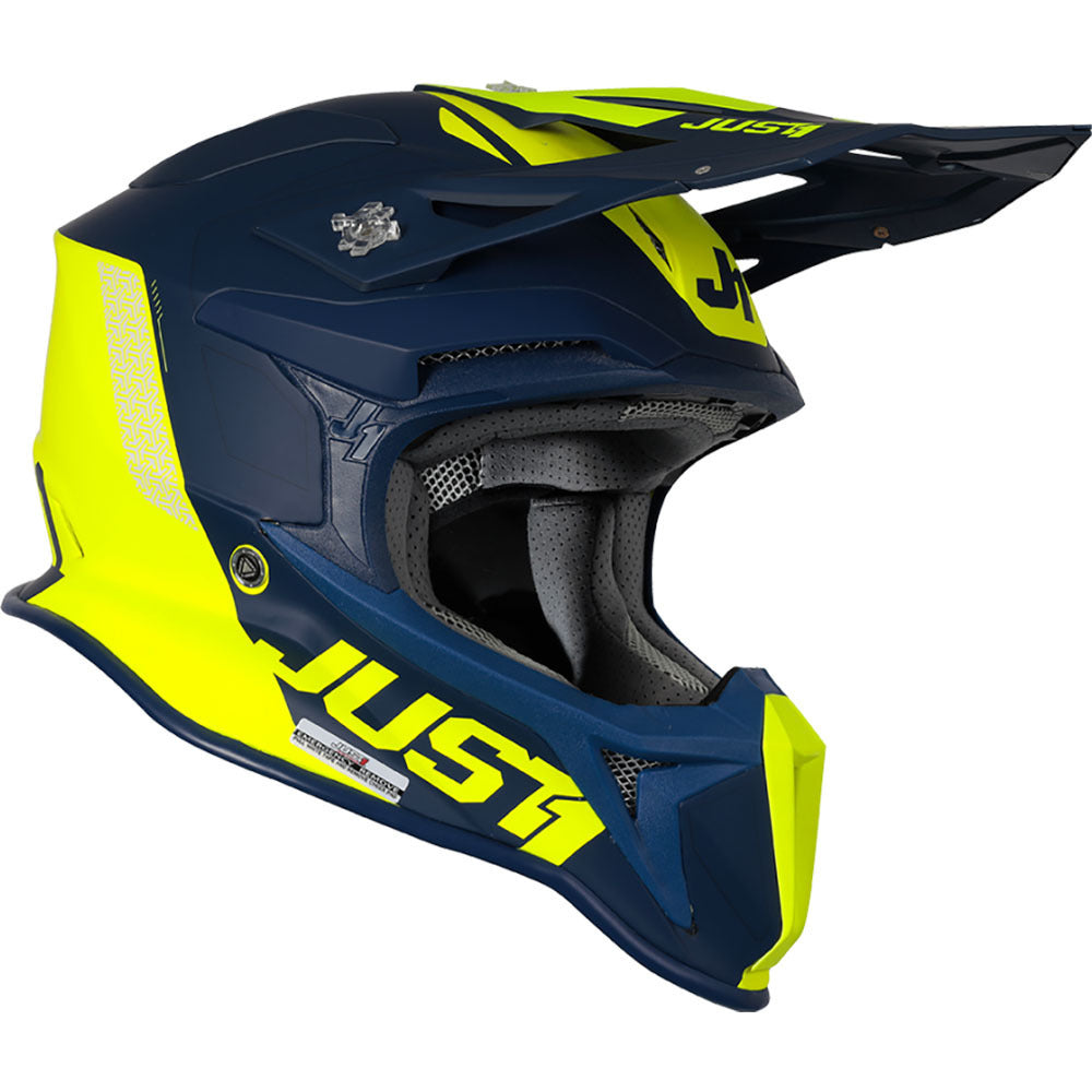 Just1 J18 MIPS Pulsar Matte Fluro Yellow/Blue Helmet