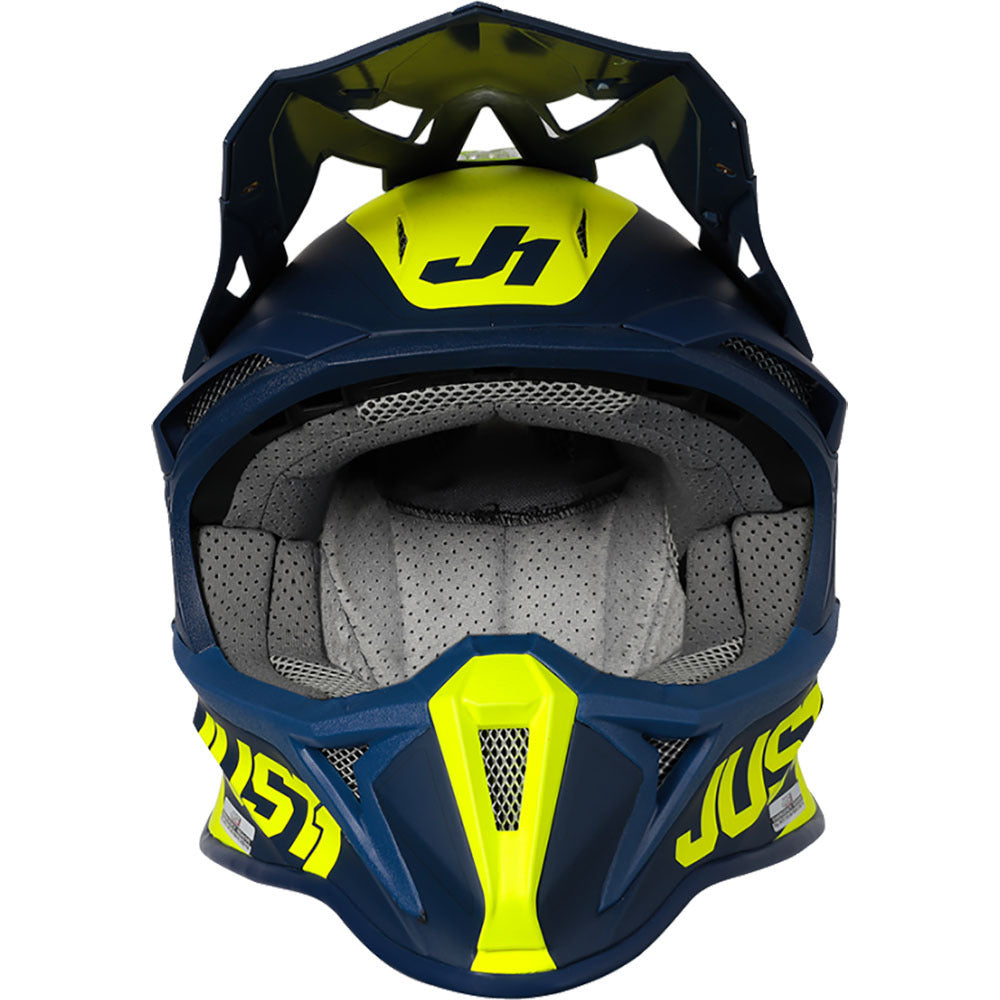 Just1 J18 MIPS Pulsar Matte Fluro Yellow/Blue Helmet