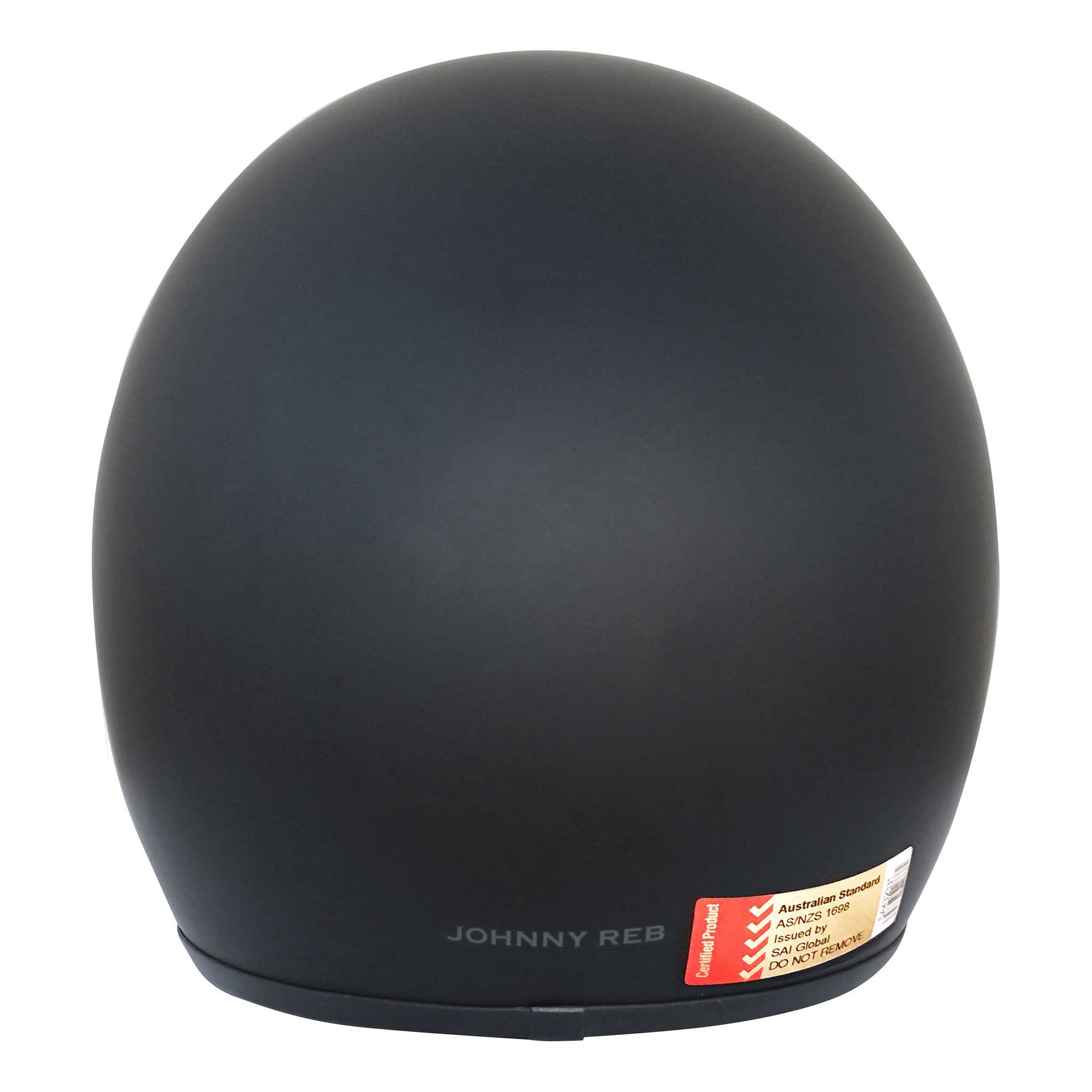 Johnny Reb Burke Open Face Helmet - Matte Black/Black Lining