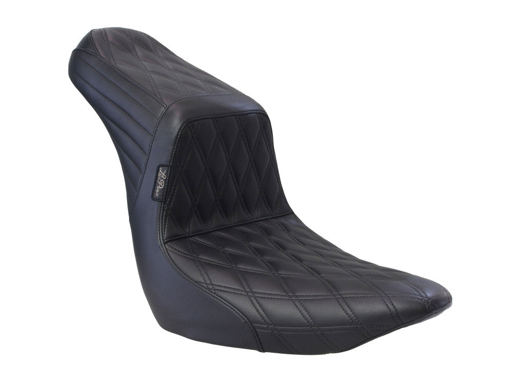 TailWhip Dual Seat with Black Diamond Stitch. Fits Sport Glide & Low Rider 2018up & Low Rider S 2020up. – LePera Seats