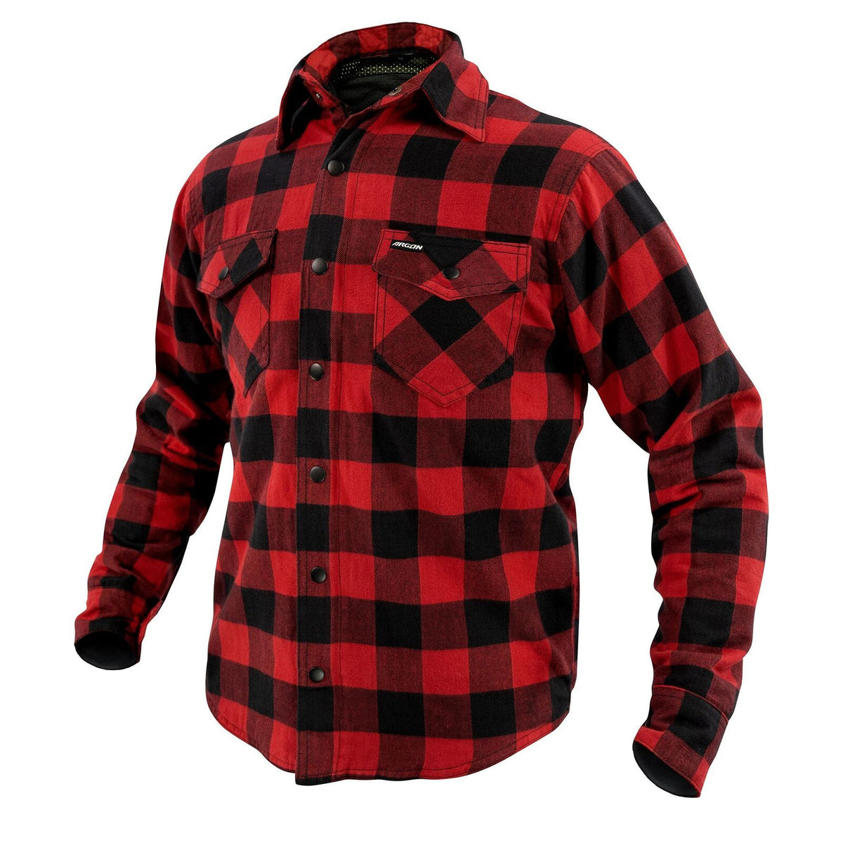 Argon Savage Black/Red Flanno Textile Jacket