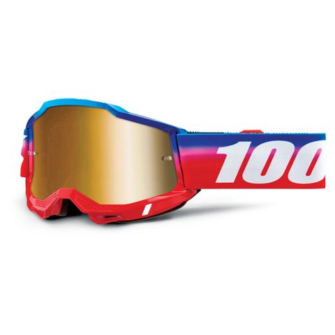 100% Adult Accuri 2 Goggle Unity Mirror True Gold Lens