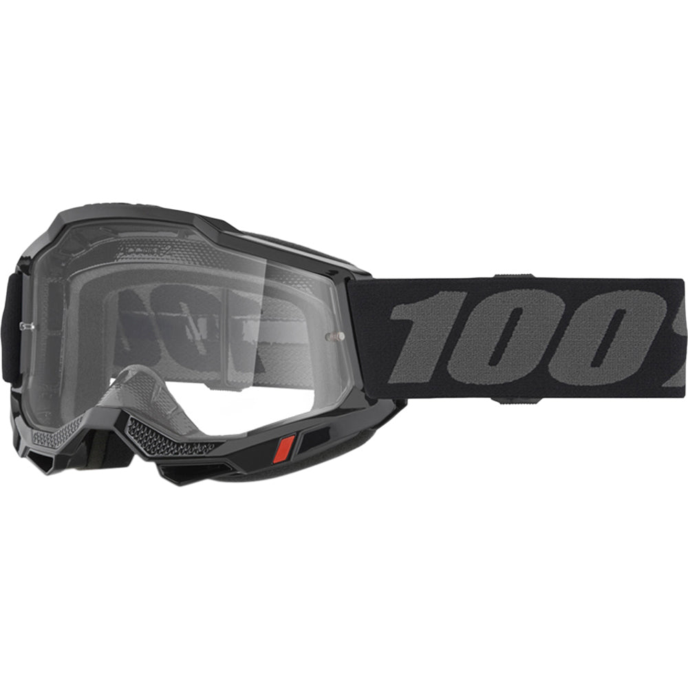 100% Adult Accuri 2 OTG Black Clear Goggles