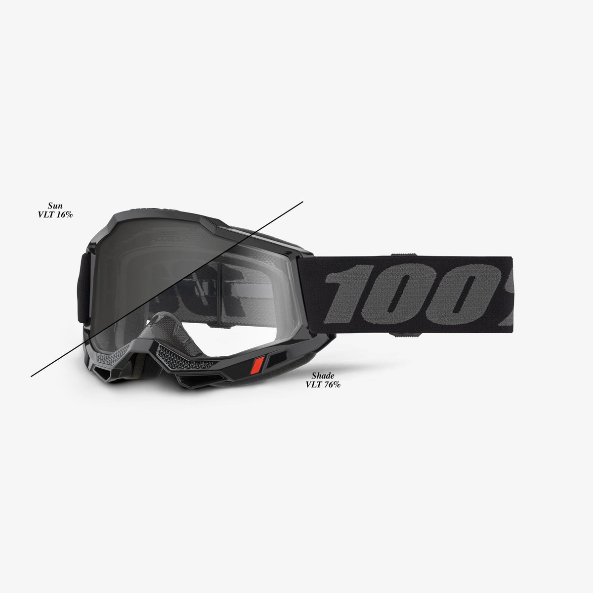 100% Adult Accuri 2 OTG/UTV/ATV Desert - Goggle Blk CL