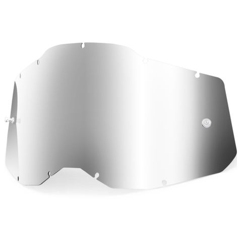 100% Racecraft2, Accuri 2 & Strata2 Mirror Silver Lens