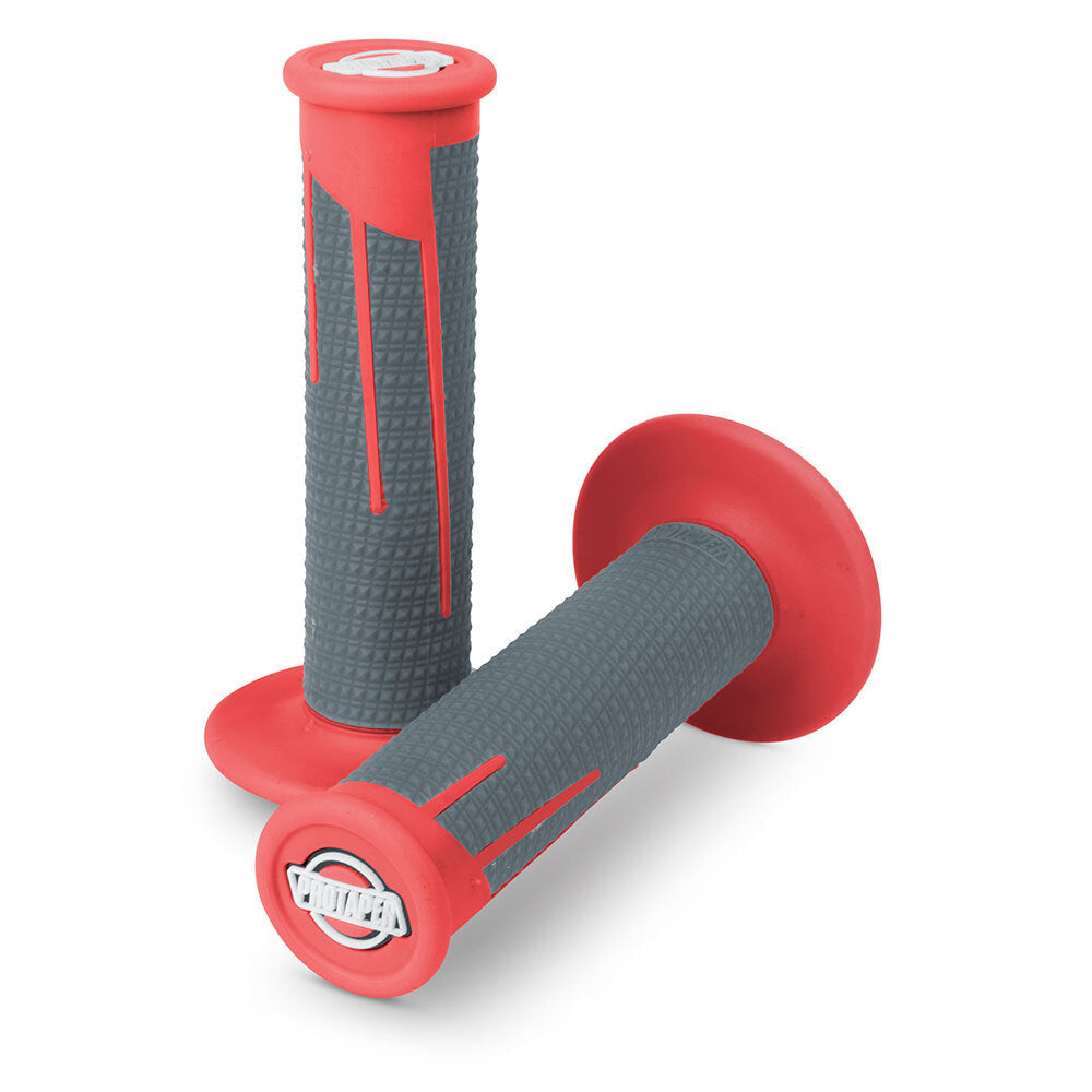 ProTaper Clamp-On Full Diamond Grips Red/Dark Grey