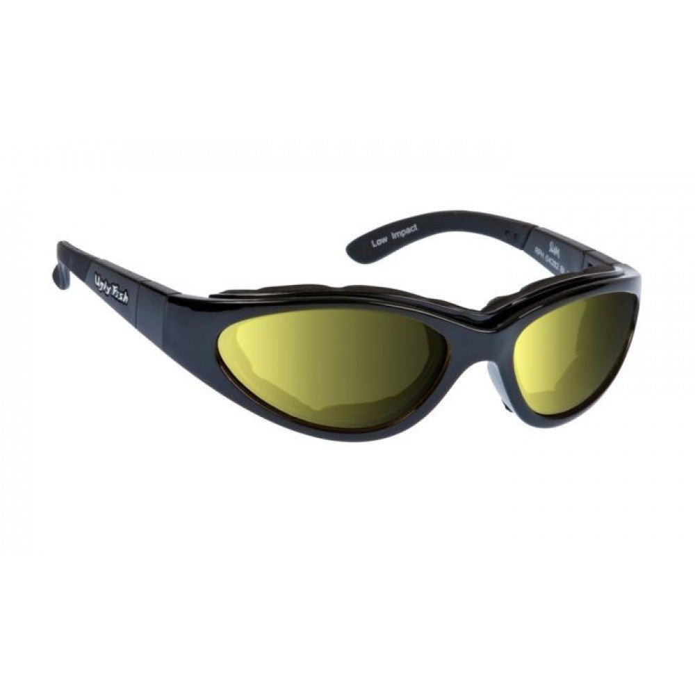 Ugly Fish Slim Matte Black Frames -Yellow Photochromic Lens