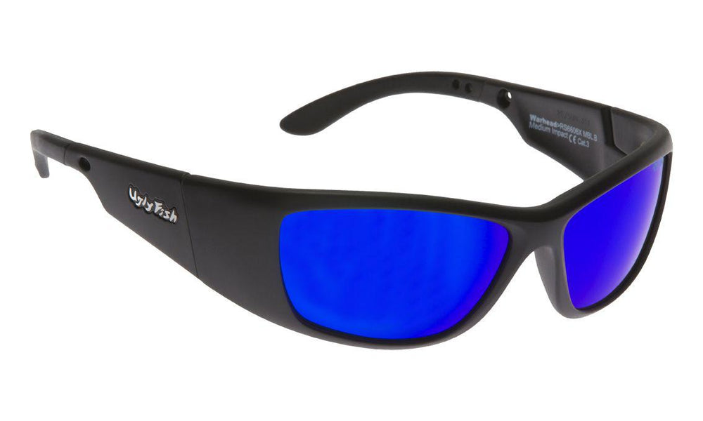 Ugly Fish Warhead Matte Black Frame Blue Lens